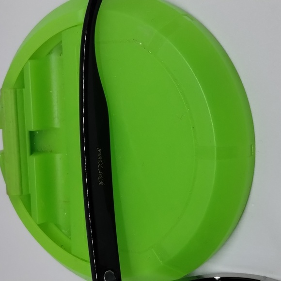 Betsey Johnson Black and Metallic Silver Sunglasses - Picture 3 of 6